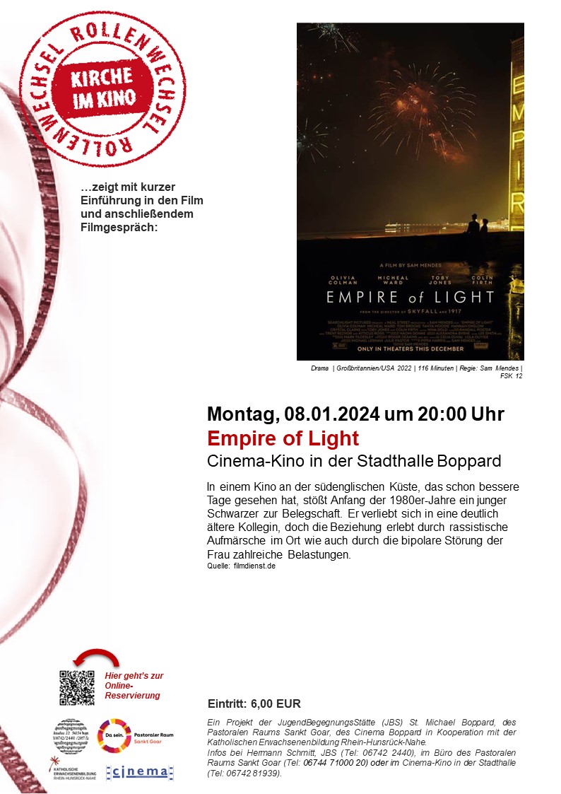 Drama | Großbritannien/USA 2022 | 116 Minuten | Regie: Sam Mendes | FSK 12
