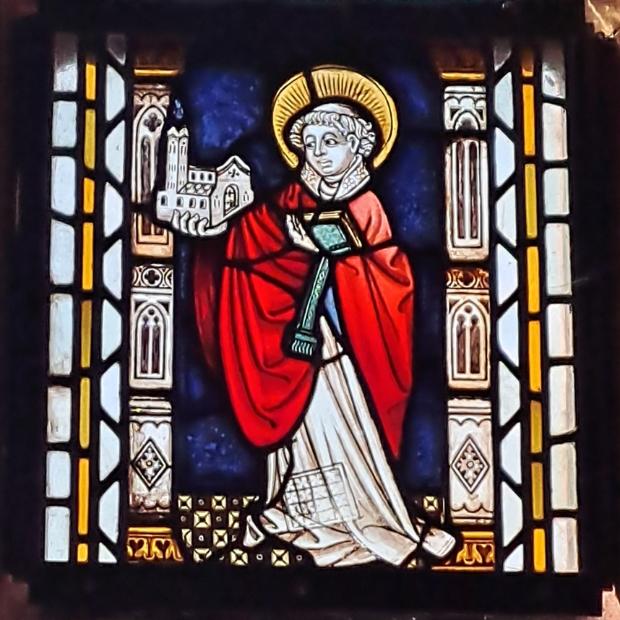 St. Goar, Glasmalerei um 1460, Stiftskirche St. Goar
