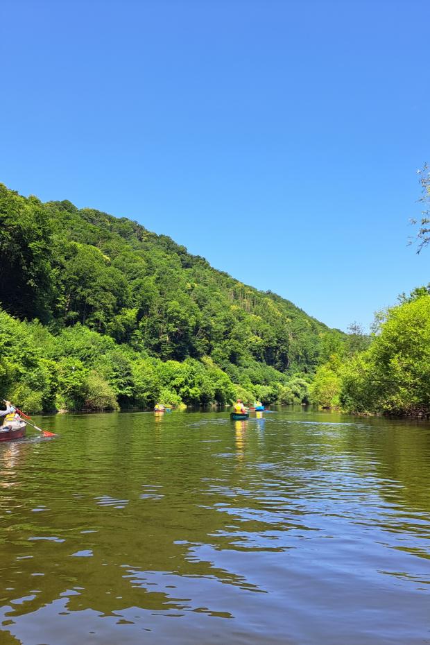 Auf der Lahn mit dem Kanu unterwegs