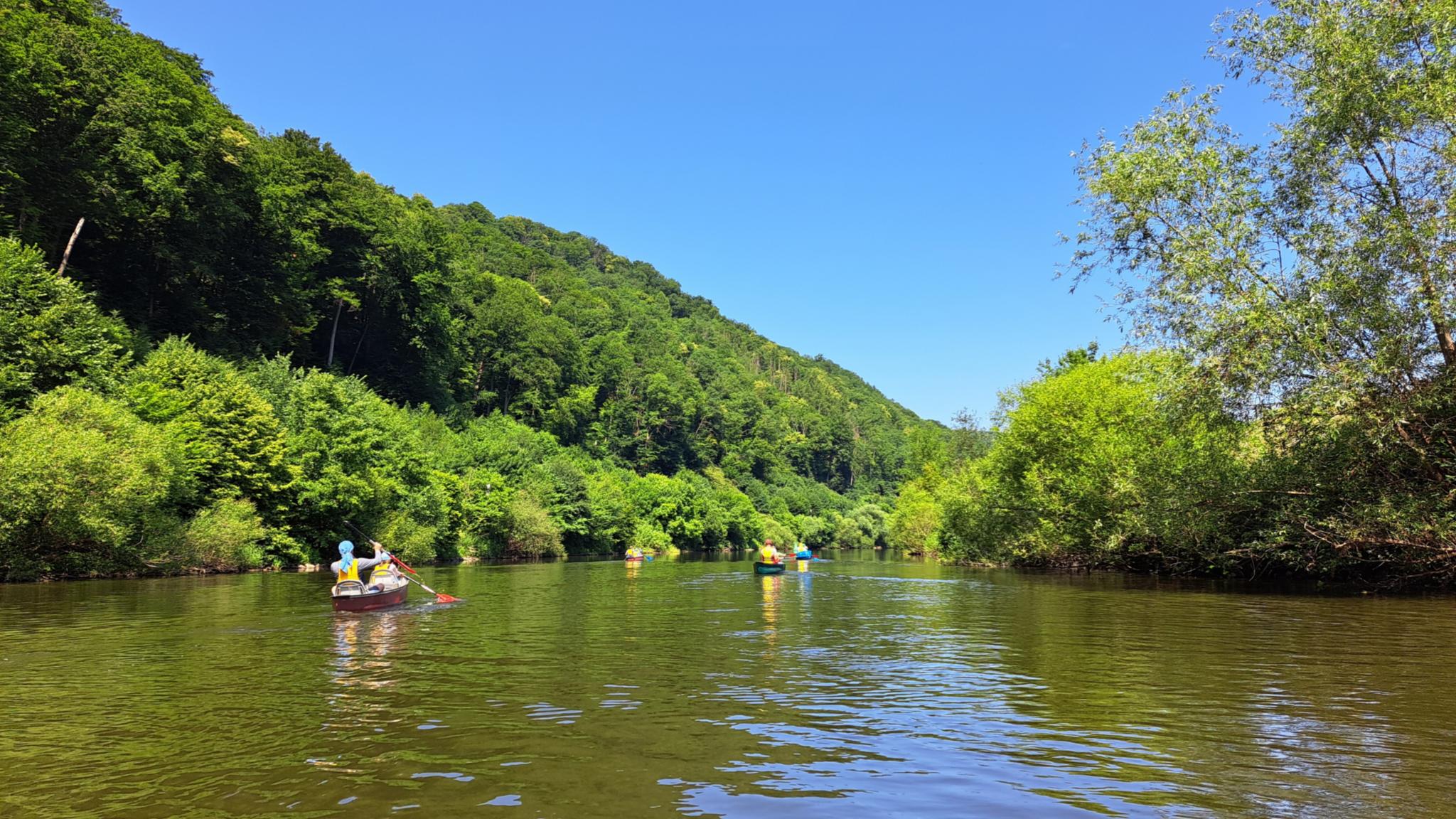 Auf der Lahn mit dem Kanu unterwegs