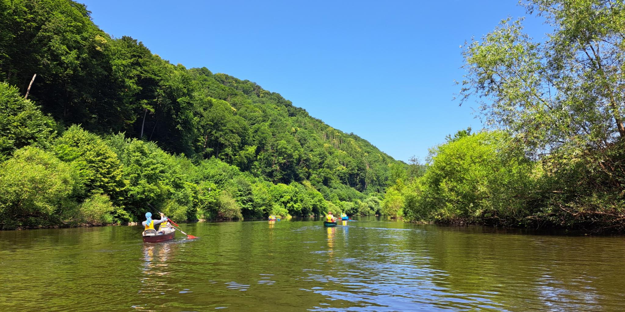 Auf der Lahn mit dem Kanu unterwegs