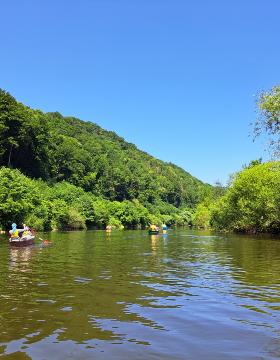 Auf der Lahn mit dem Kanu unterwegs
