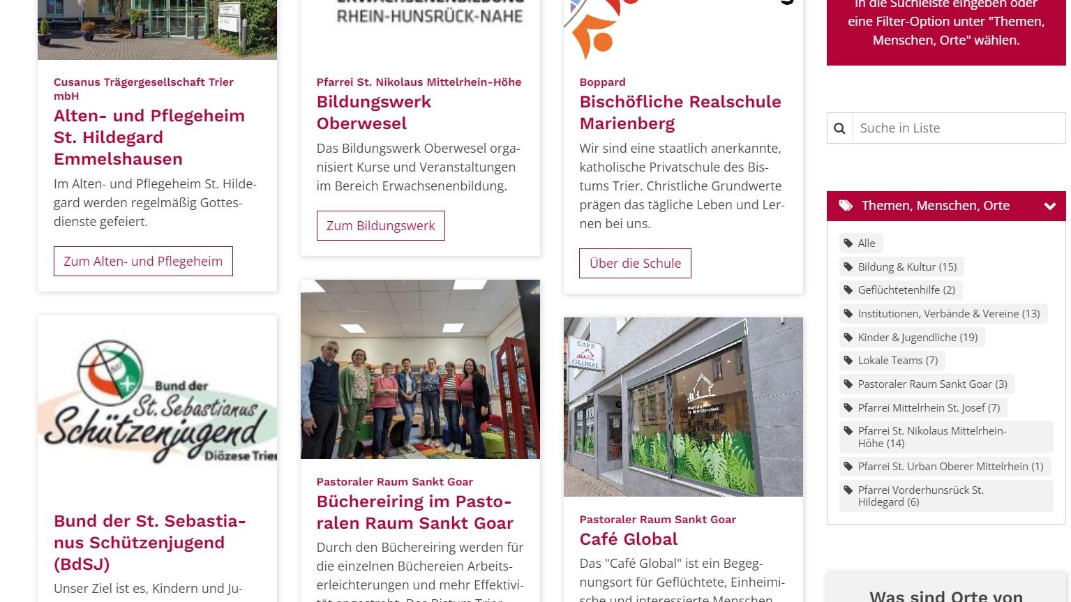 'Orte von Kirche' auf unserer Homepage
