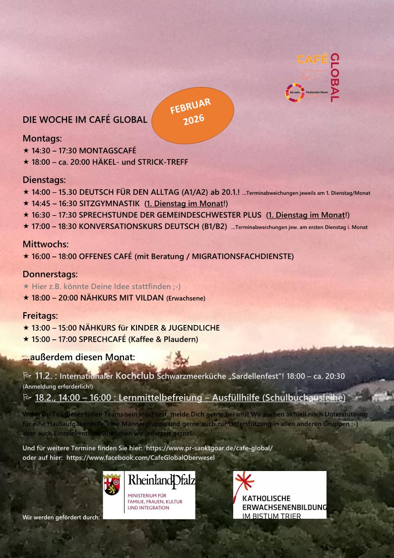 Die Woche im Café Global Februar 2026