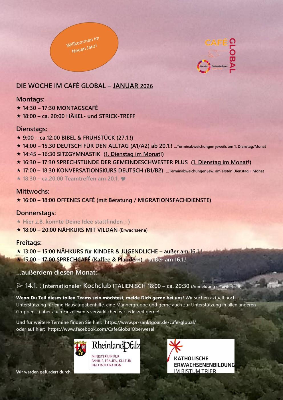 DIE WOCHE IM CAFÉ GLOBAL - Januar 2026_1