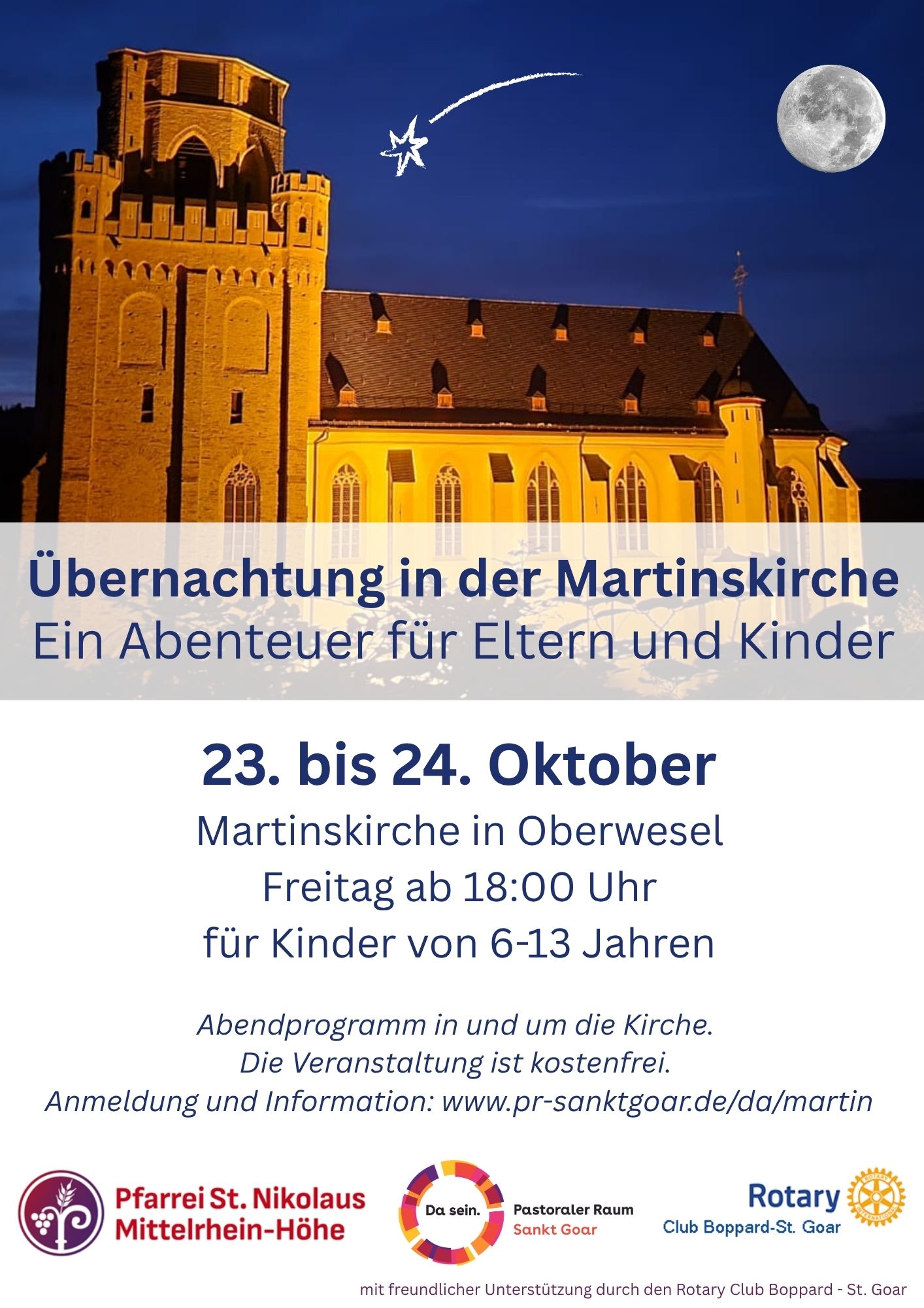 Plakat Übernachtung Martinskirche 2026