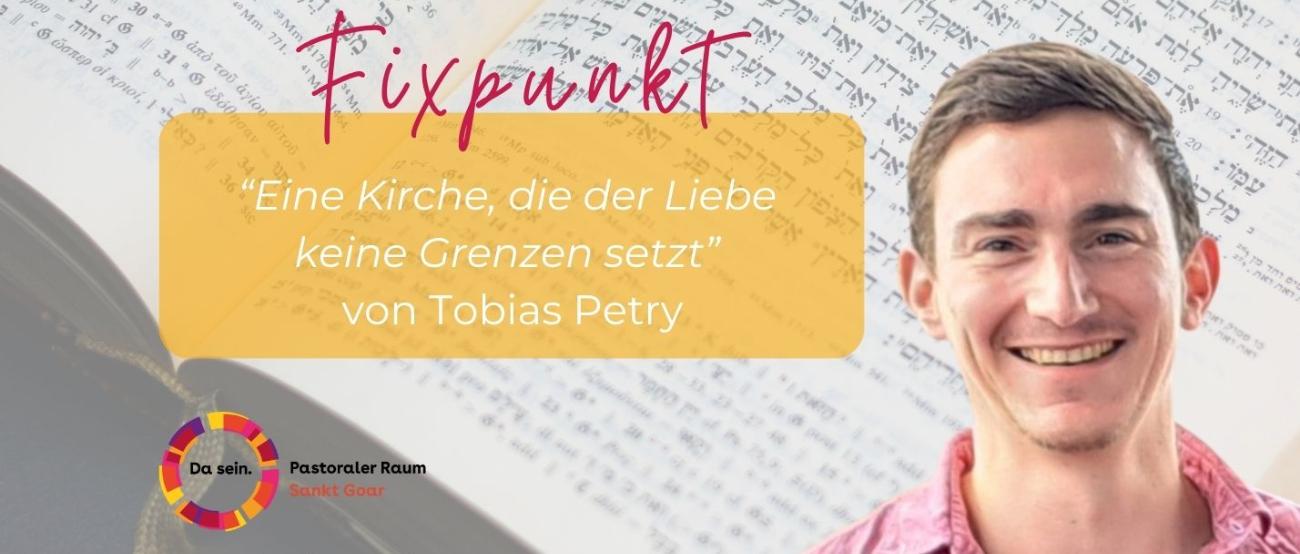 Fixpunkt 'Eine Kirche, die der Liebe keine Grenzen setzt' von Tobias Petry (c) Pastoraler Raum Sankt Goar Fixpunkt 'Eine Kirche, die der Liebe keine Grenzen setzt' von Tobias Petry
