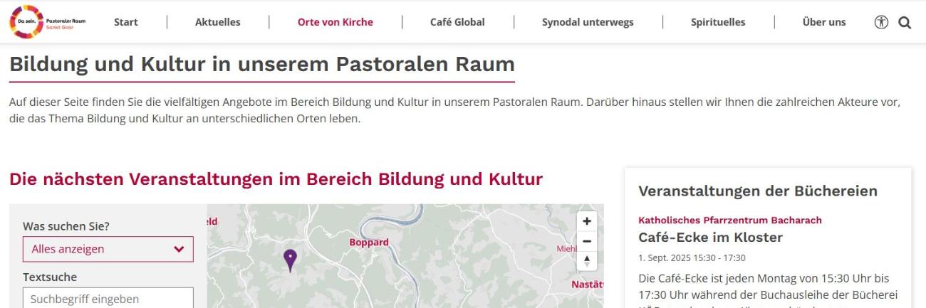 Homepage Bildung und Kultur