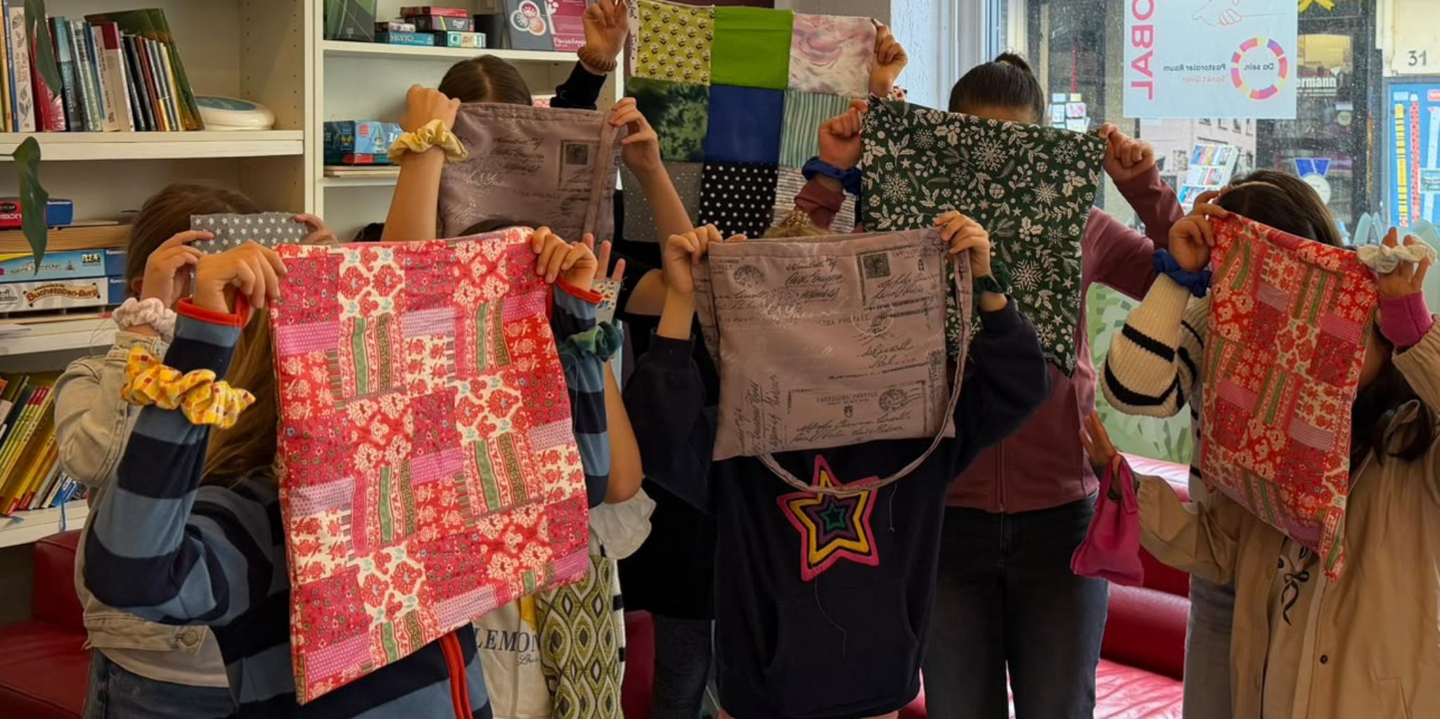 Beim Nähworkshop entstanden tolle Handtaschen!