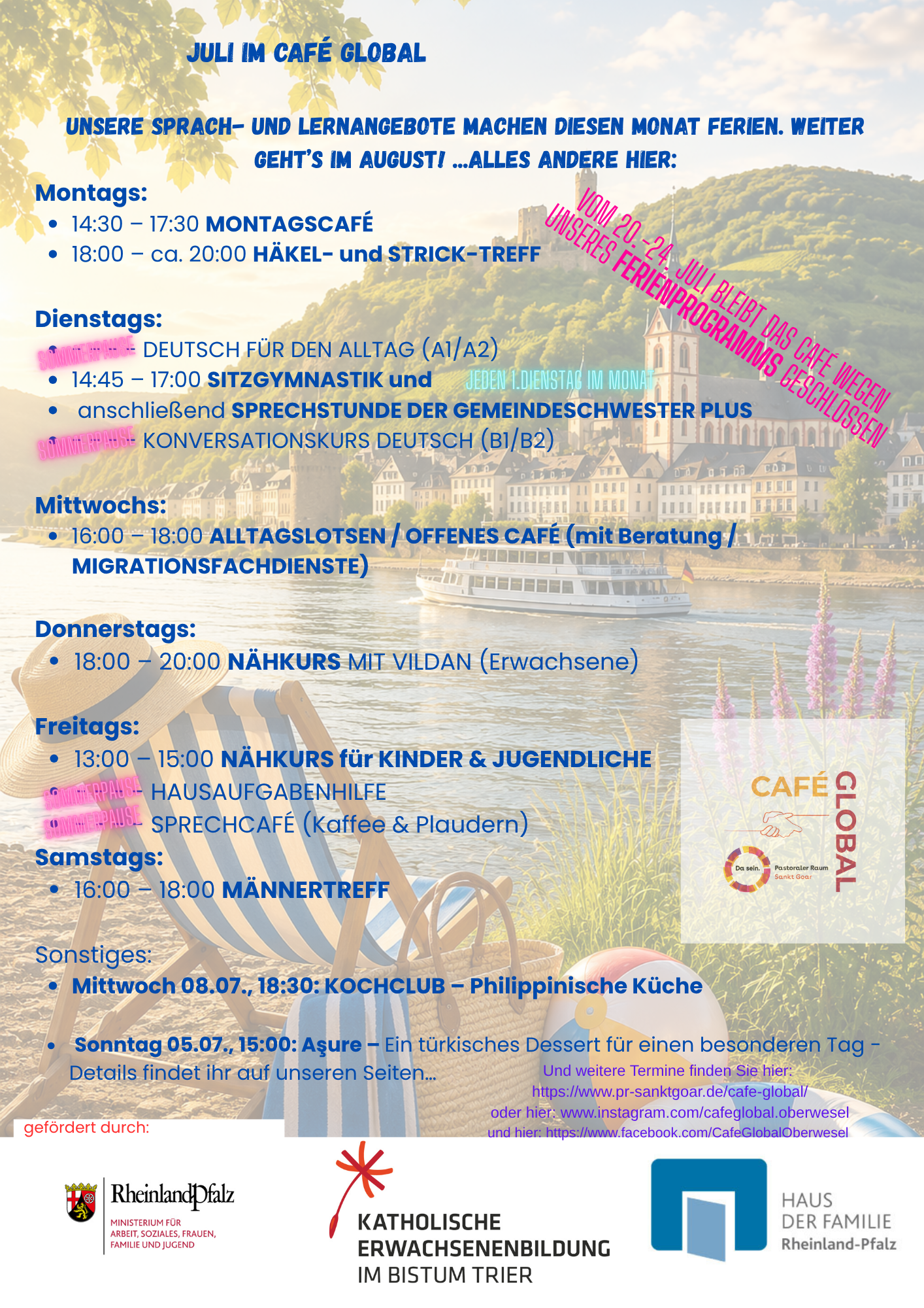 Juli-Programm Café Global