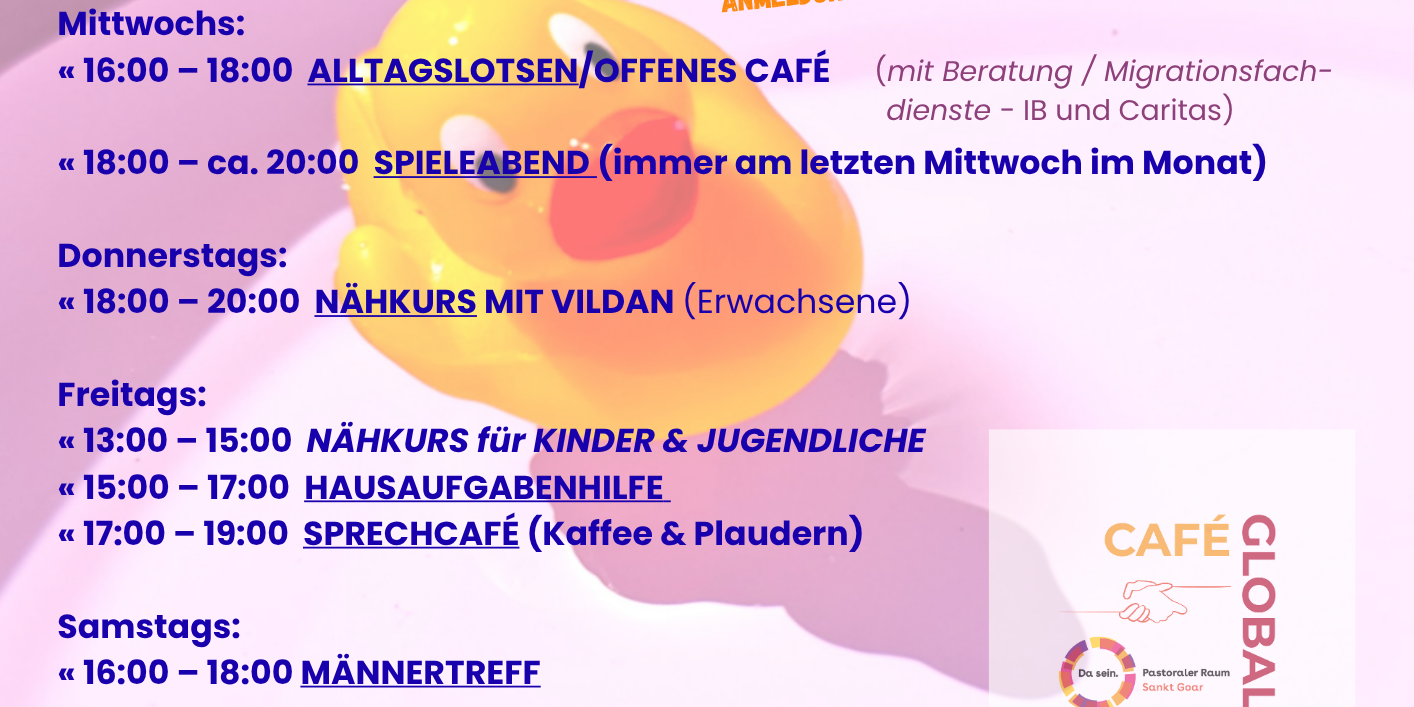 Juni Programm Café Global