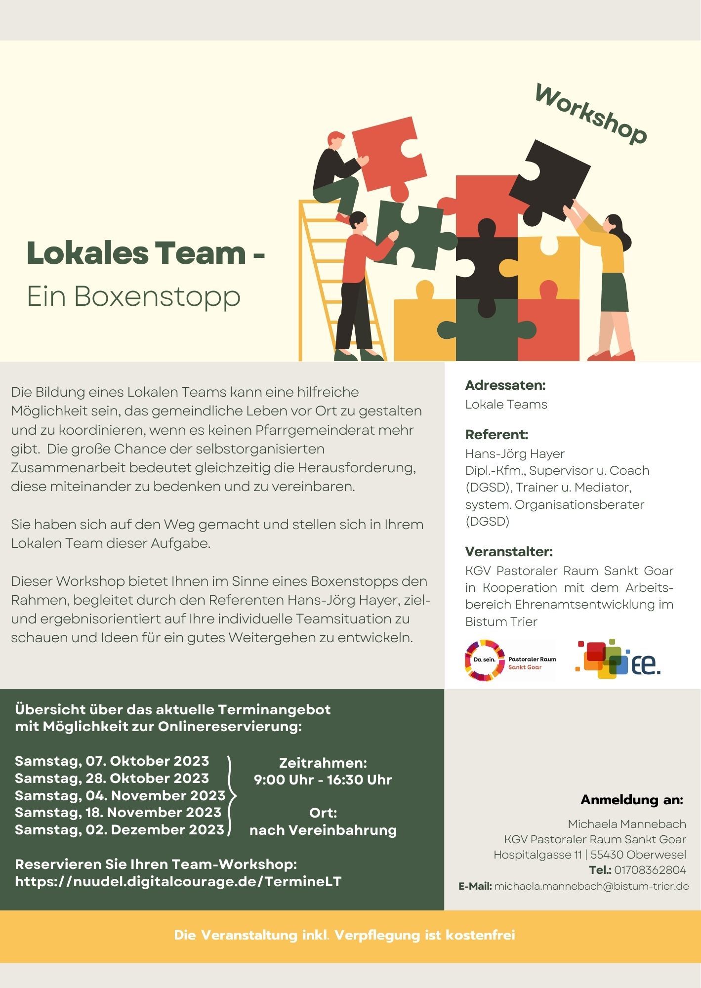 Lokales Team - Ein Boxenstopp