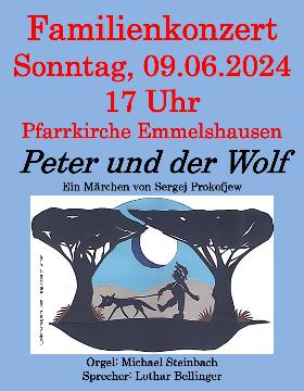 Plakat Peter und der Wolf