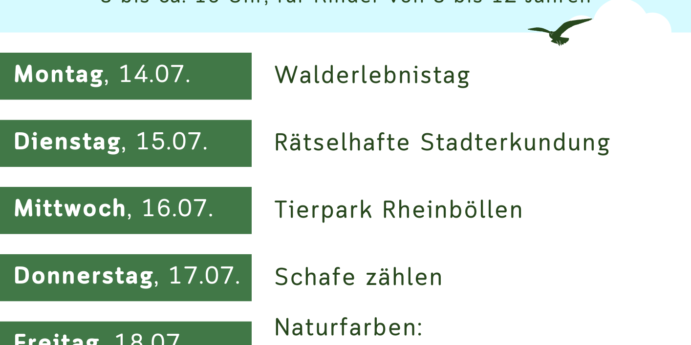 Sommerferienaktion 2025