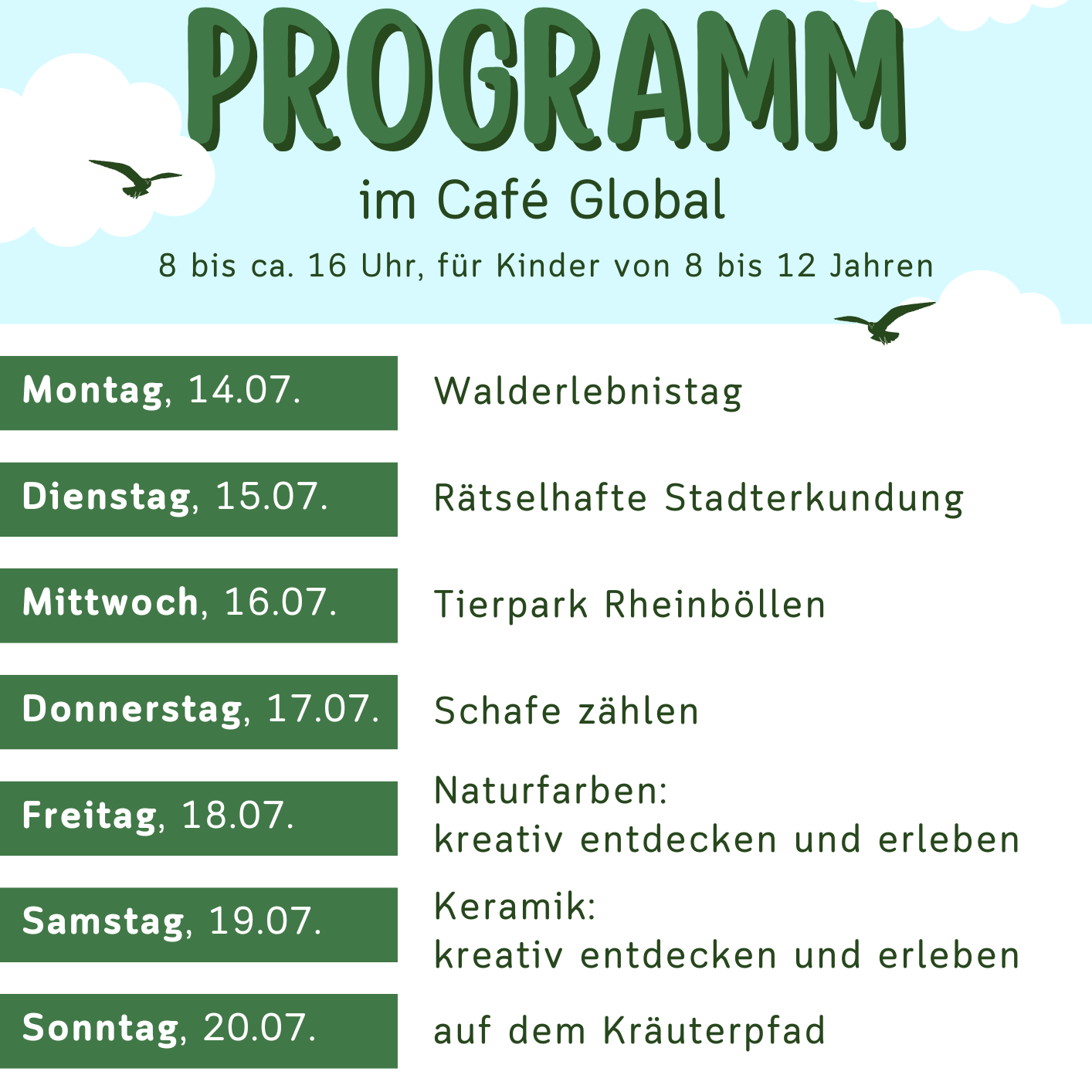 Sommerferienaktion 2025