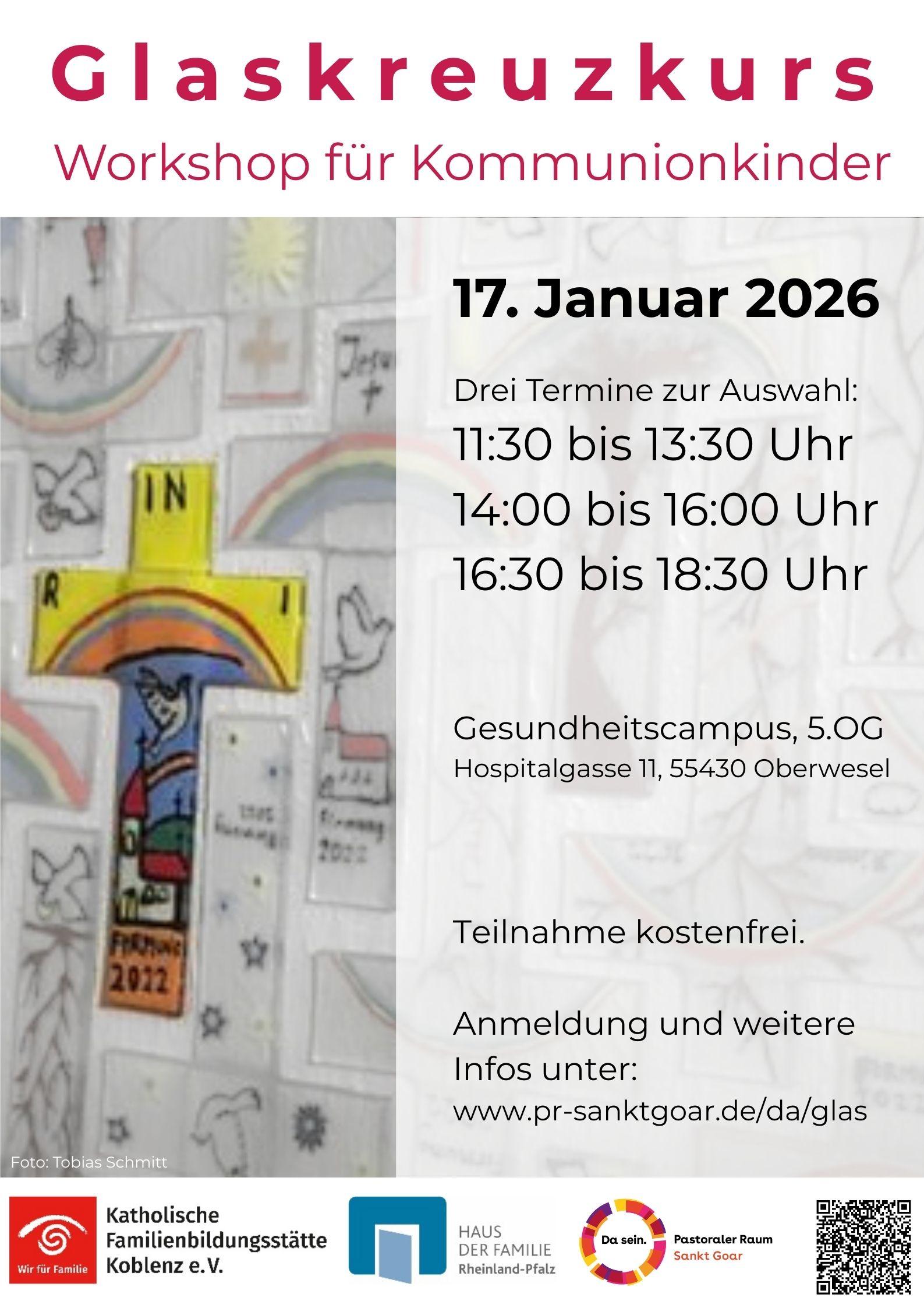 Workshop zur Herstellung von Glaskreuzen