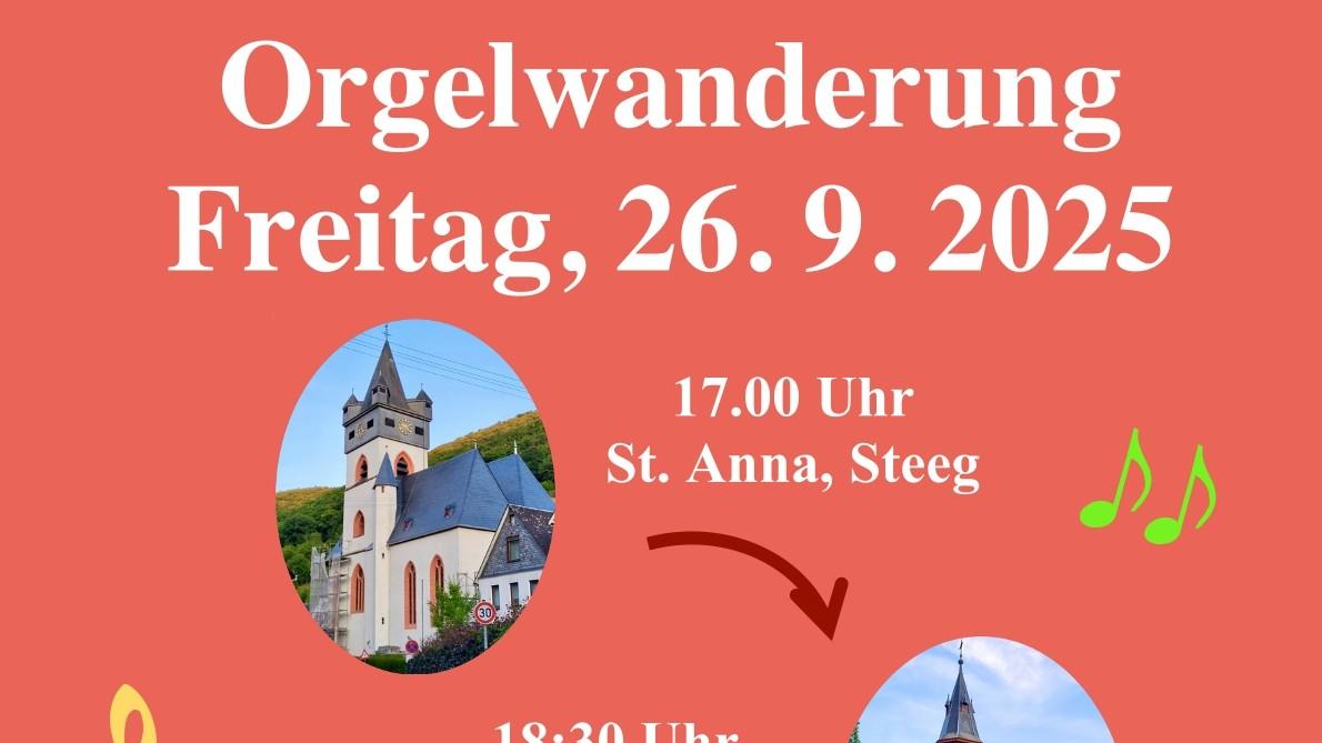 Plakat Orgelwanderung 2025