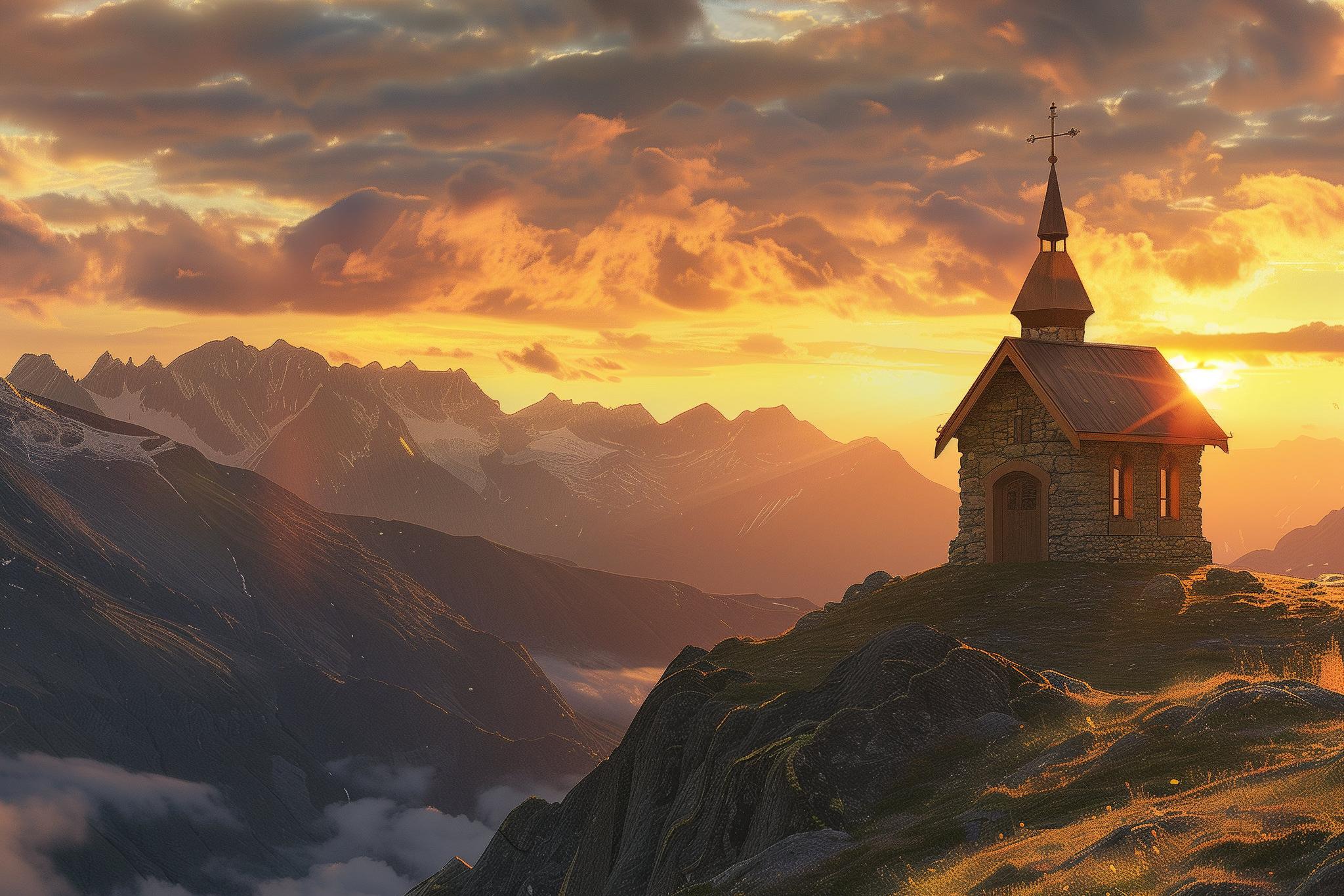 christians6493_a_small_chapel_on_a_mountain_top_in_front_of_a_m_151b9a4a-c089-44cd-ba90-31ad20ed8474_by_Christian-Schmitt_midjourney_pfarrbriefservice