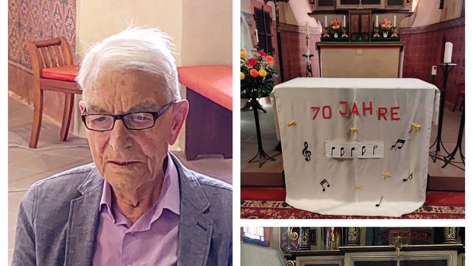 70jähriges Organisten- und Chorleiter Jubiläum Heinz Theis