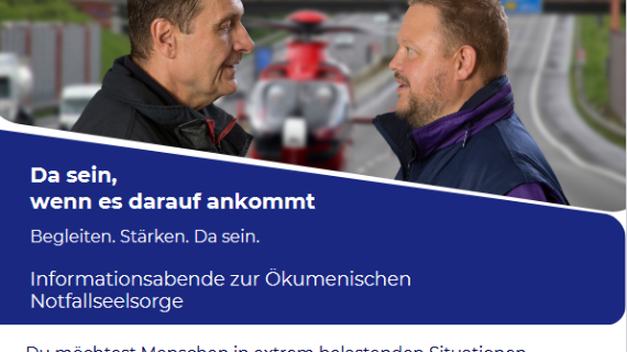 Plakat Infoveranstaltungen Notfallseelsorge Rheinhessen 2025