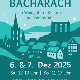 Plakat Schlenderadvent 6./7. Dezember 2025 in Bacharach