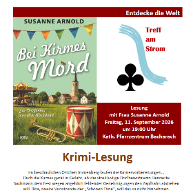 Plakat Lesung Susanne Arnold 11.09.2026